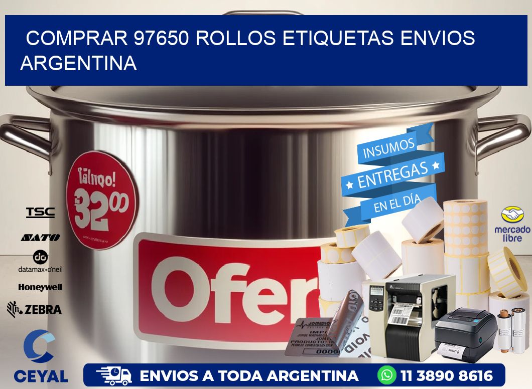 COMPRAR 97650 ROLLOS ETIQUETAS ENVIOS ARGENTINA