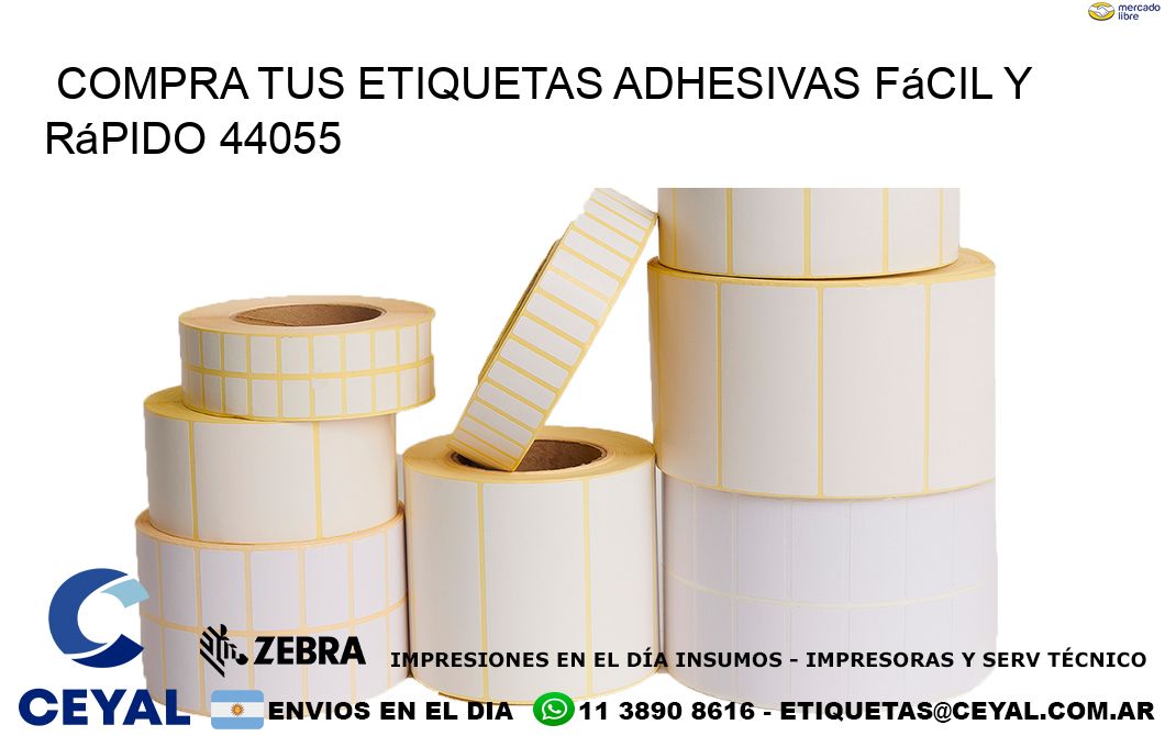 Compra tus Etiquetas Adhesivas Fácil y Rápido 44055