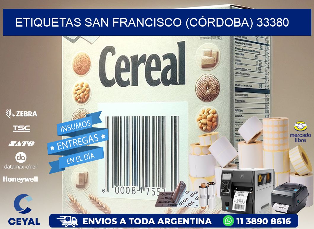 ETIQUETAS SAN FRANCISCO (CÓRDOBA) 33380