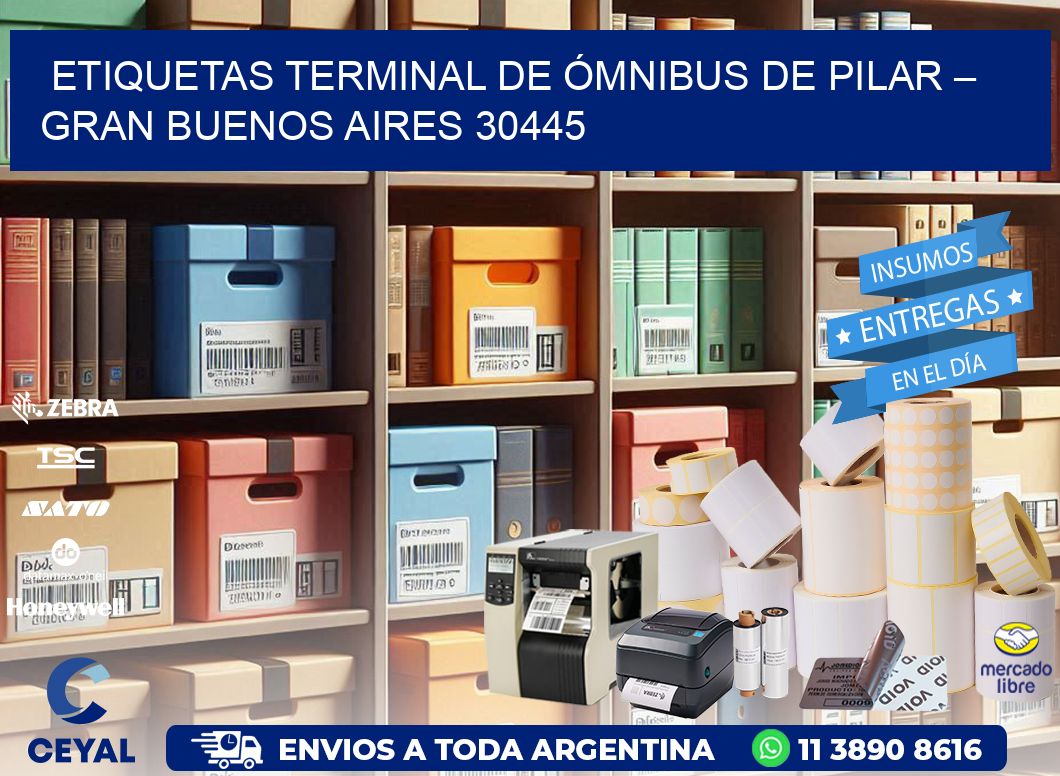 ETIQUETAS TERMINAL DE ÓMNIBUS DE PILAR – GRAN BUENOS AIRES 30445