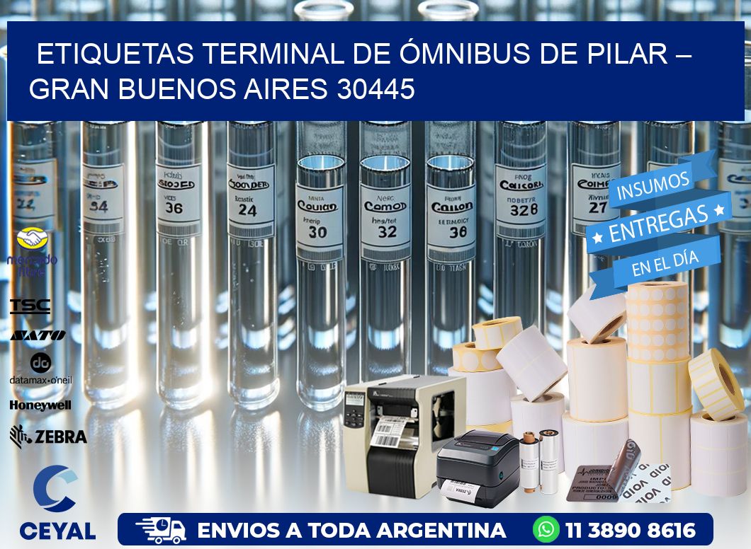 ETIQUETAS TERMINAL DE ÓMNIBUS DE PILAR – GRAN BUENOS AIRES 30445