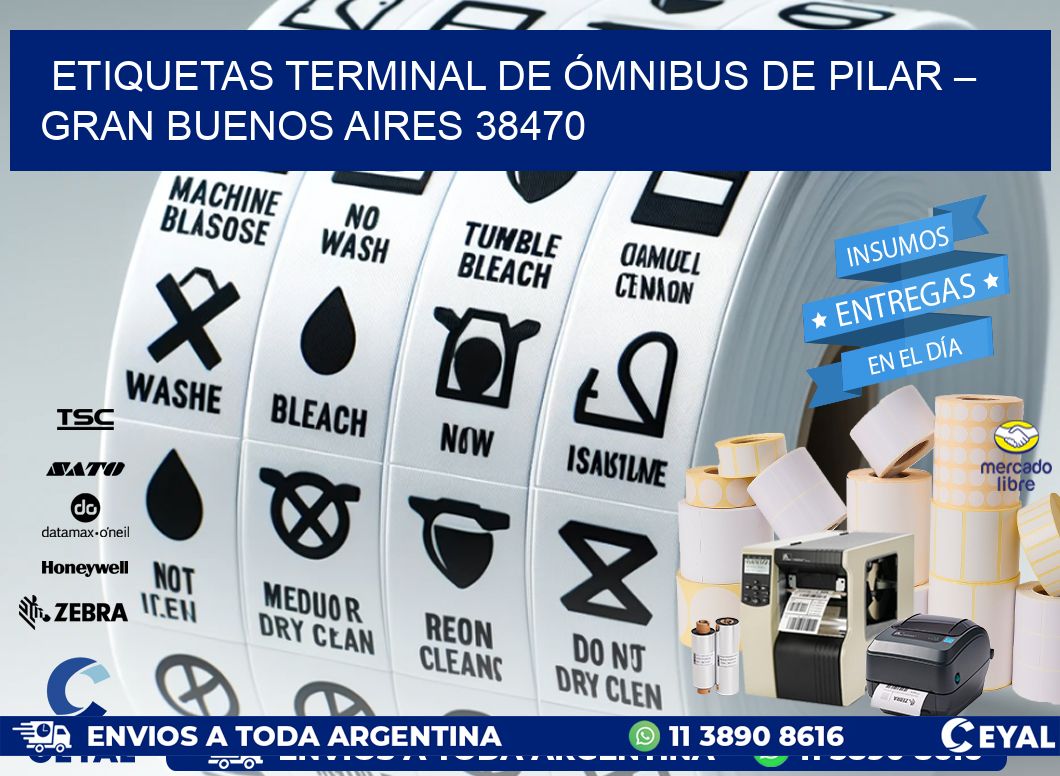 ETIQUETAS TERMINAL DE ÓMNIBUS DE PILAR – GRAN BUENOS AIRES 38470