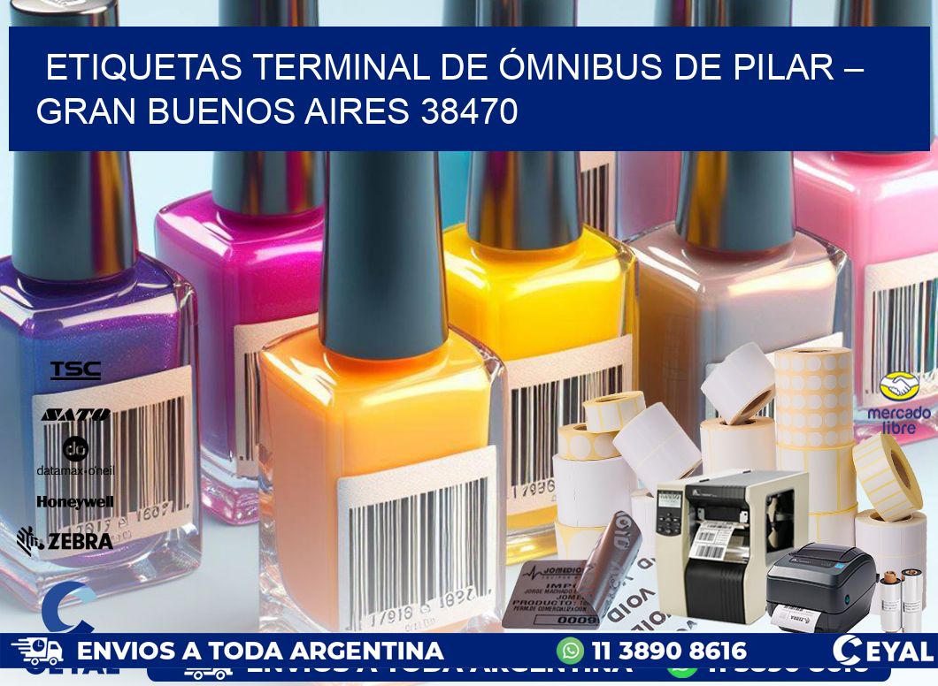 ETIQUETAS TERMINAL DE ÓMNIBUS DE PILAR – GRAN BUENOS AIRES 38470