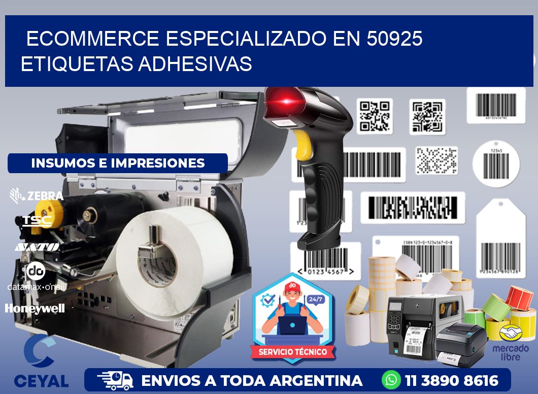 Ecommerce Especializado en 50925 Etiquetas Adhesivas