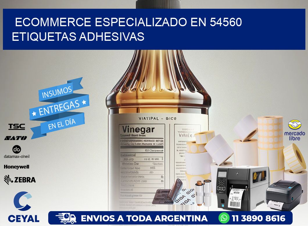 Ecommerce Especializado en 54560 Etiquetas Adhesivas