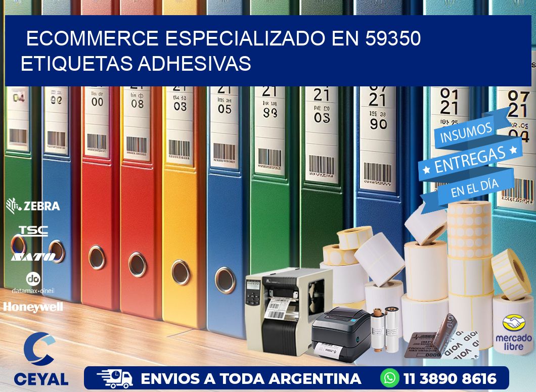 Ecommerce Especializado en 59350 Etiquetas Adhesivas