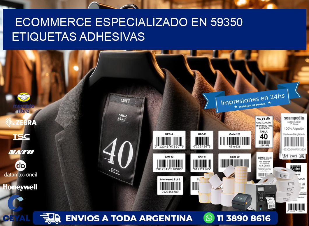 Ecommerce Especializado en 59350 Etiquetas Adhesivas