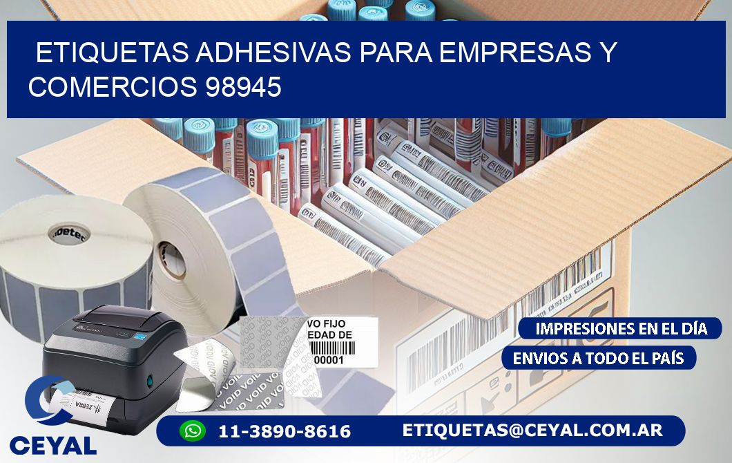 Etiquetas Adhesivas para Empresas y Comercios 98945
