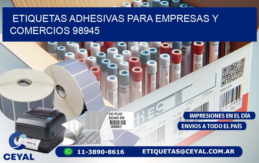 Etiquetas Adhesivas para Empresas y Comercios 98945