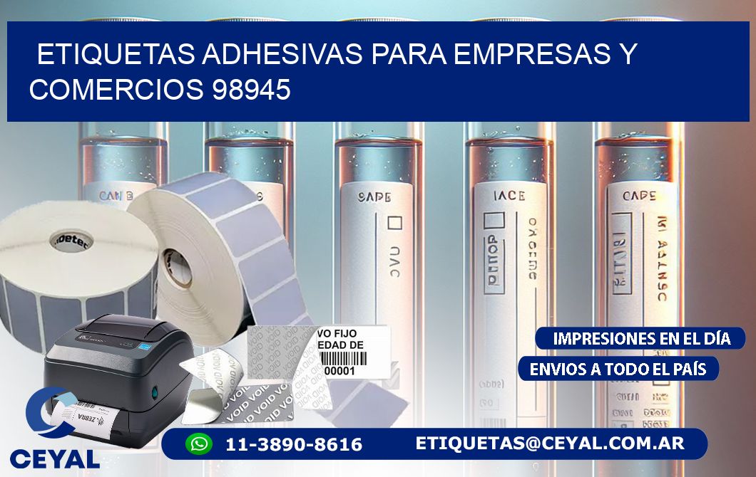 Etiquetas Adhesivas para Empresas y Comercios 98945