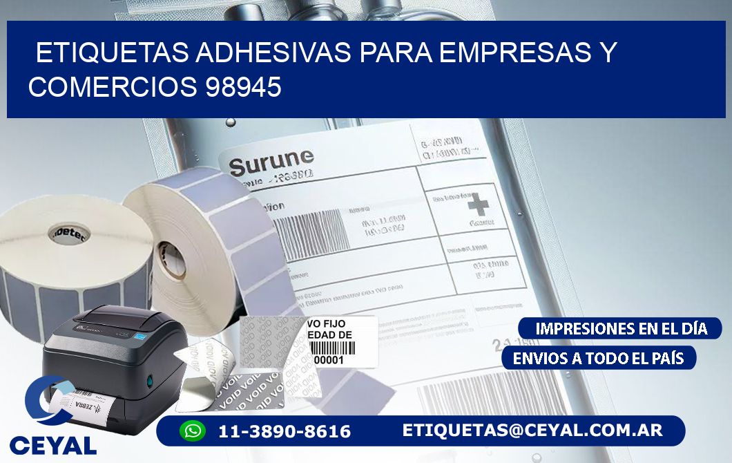 Etiquetas Adhesivas para Empresas y Comercios 98945