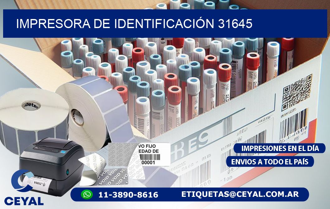 IMPRESORA DE IDENTIFICACIÓN 31645