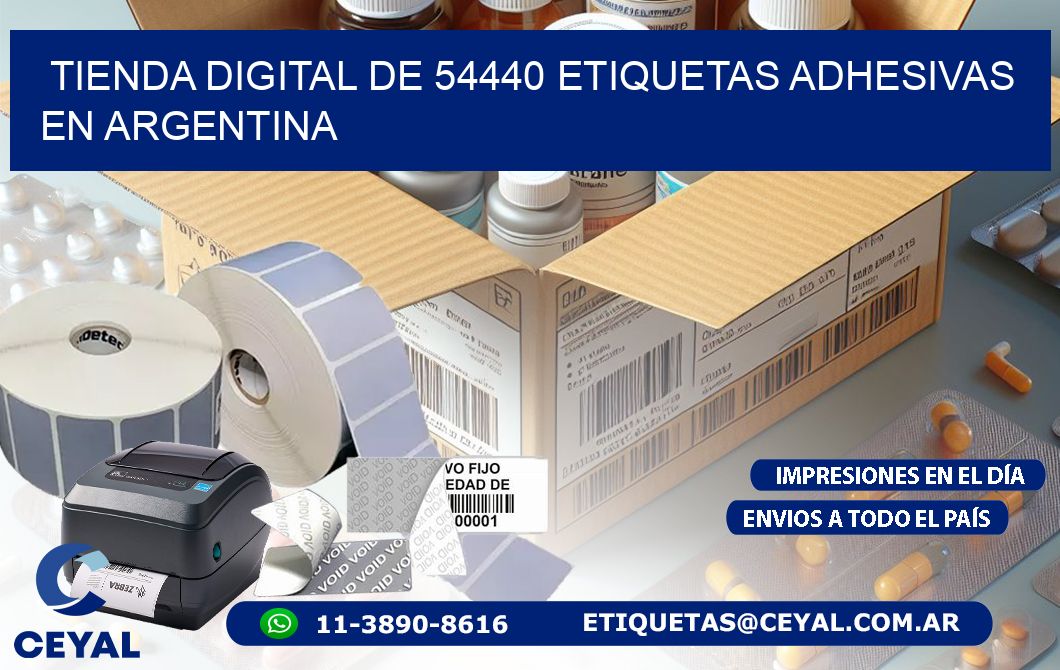 Tienda Digital de 54440 Etiquetas Adhesivas en Argentina
