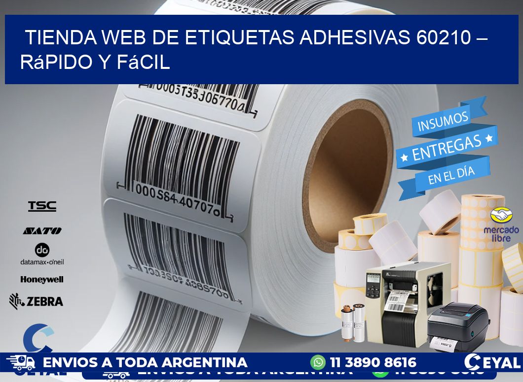 Tienda Web de Etiquetas Adhesivas 60210 – Rápido y Fácil