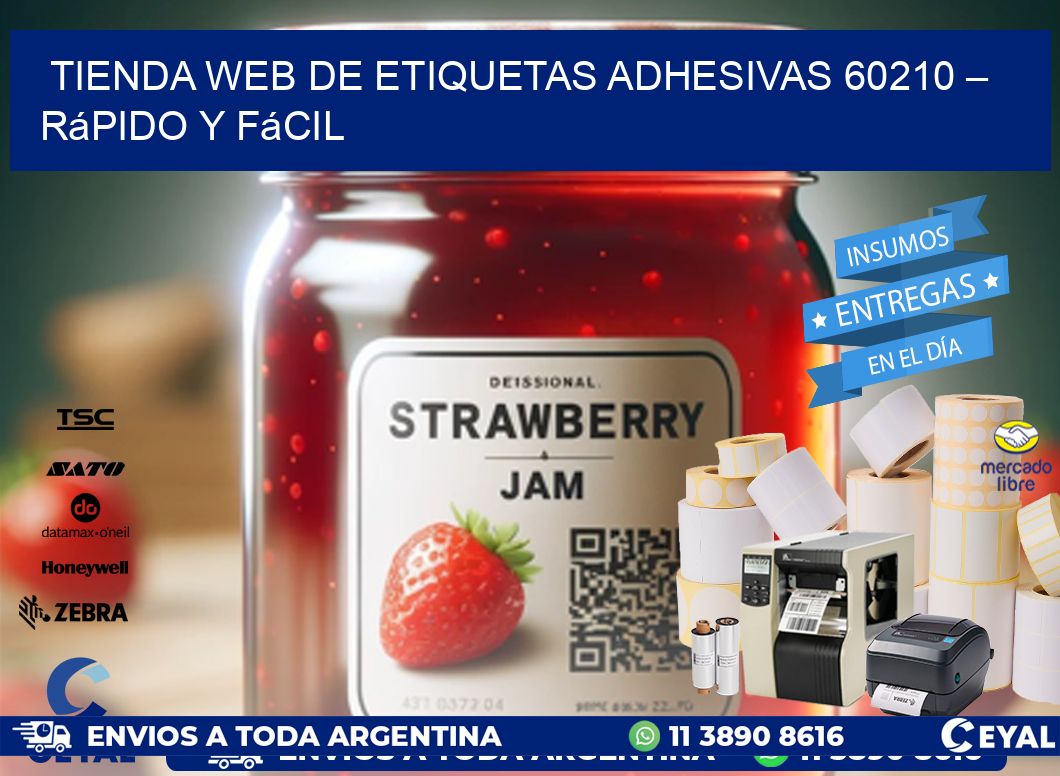 Tienda Web de Etiquetas Adhesivas 60210 – Rápido y Fácil