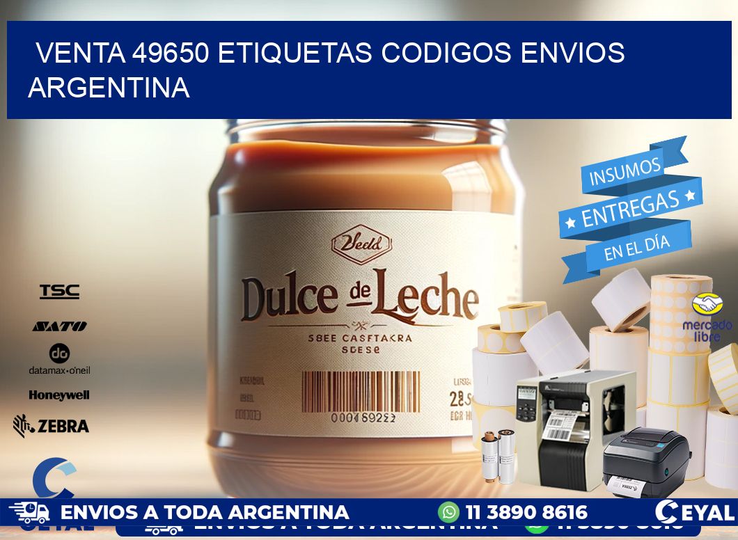 VENTA 49650 ETIQUETAS CODIGOS ENVIOS ARGENTINA