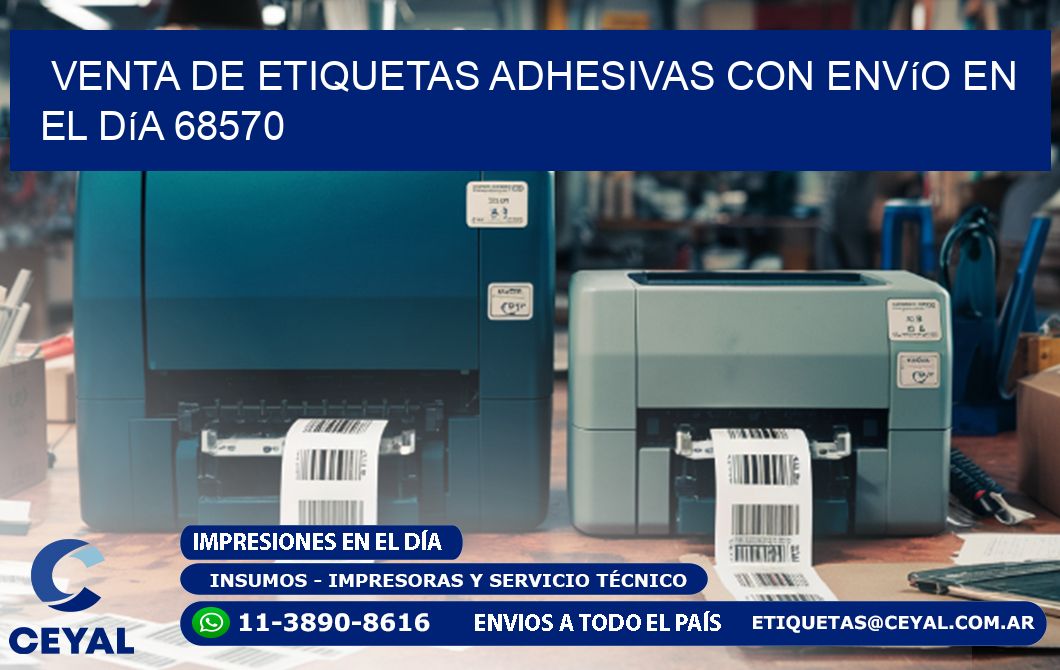 Venta de Etiquetas Adhesivas con Envío en el Día 68570