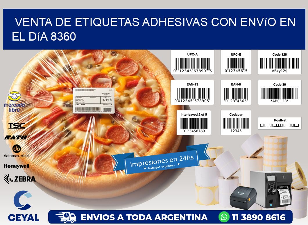 Venta de Etiquetas Adhesivas con Envío en el Día 8360