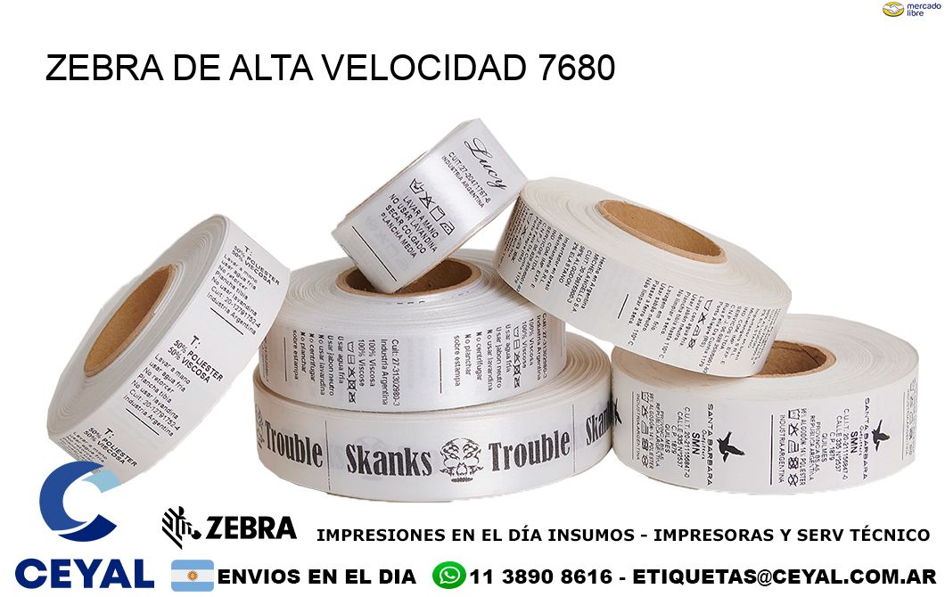 ZEBRA DE ALTA VELOCIDAD 7680