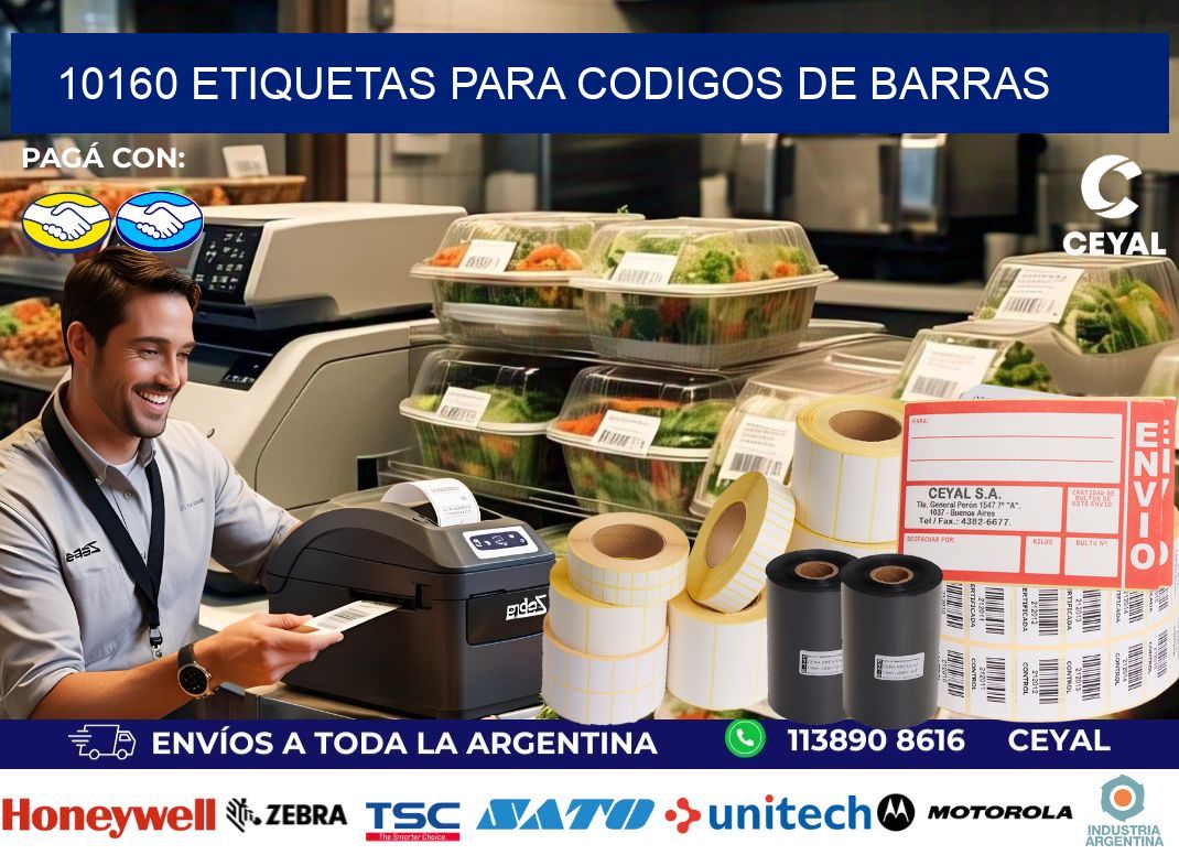 10160 ETIQUETAS PARA CODIGOS DE BARRAS