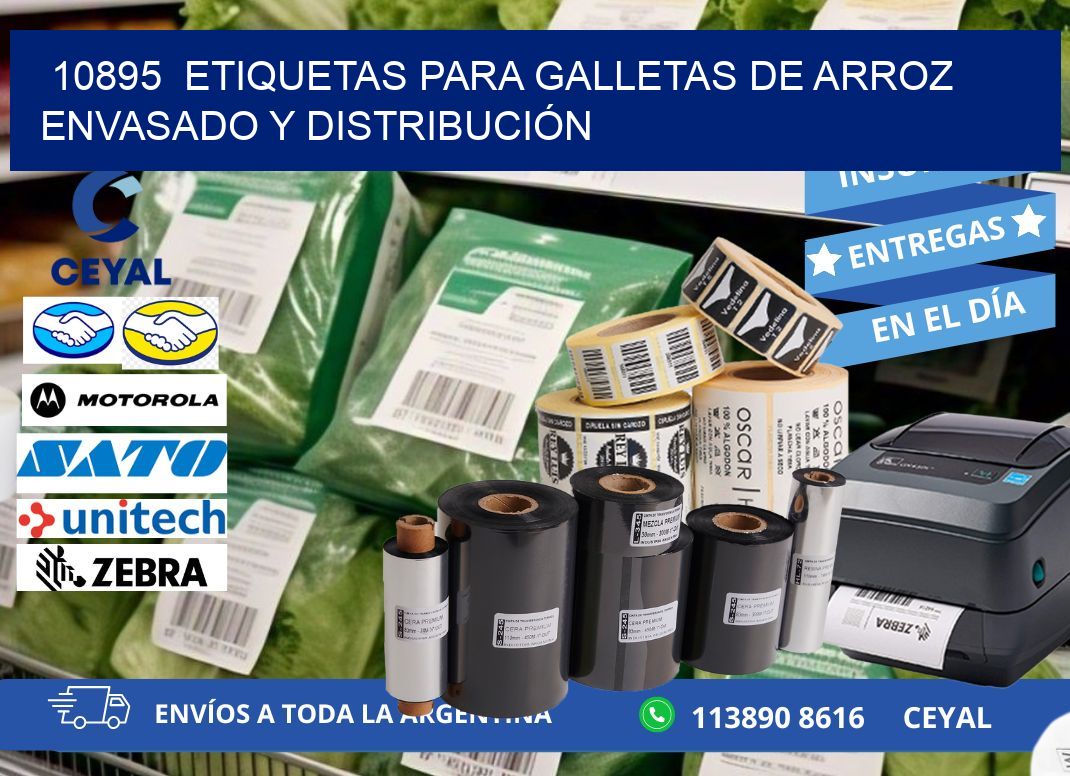 10895  ETIQUETAS PARA GALLETAS DE ARROZ ENVASADO Y DISTRIBUCIÓN