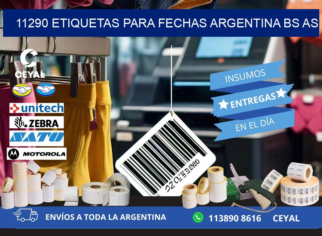 11290 ETIQUETAS PARA FECHAS ARGENTINA BS AS