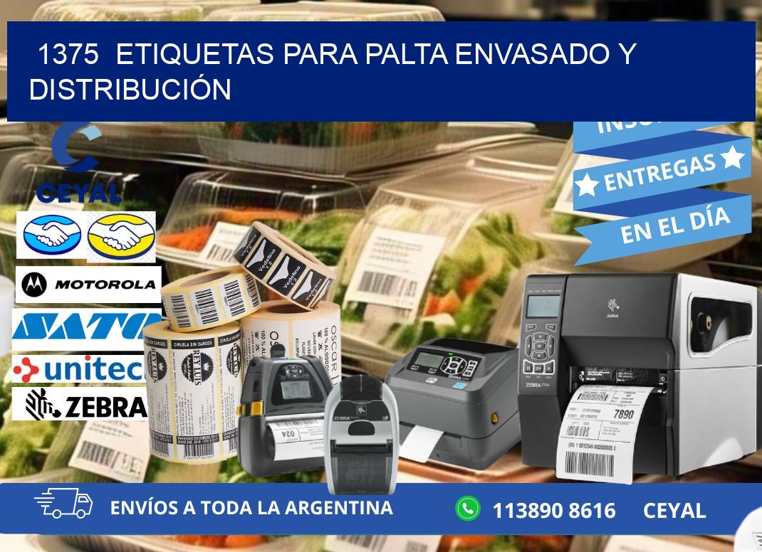 1375  ETIQUETAS PARA PALTA ENVASADO Y DISTRIBUCIÓN