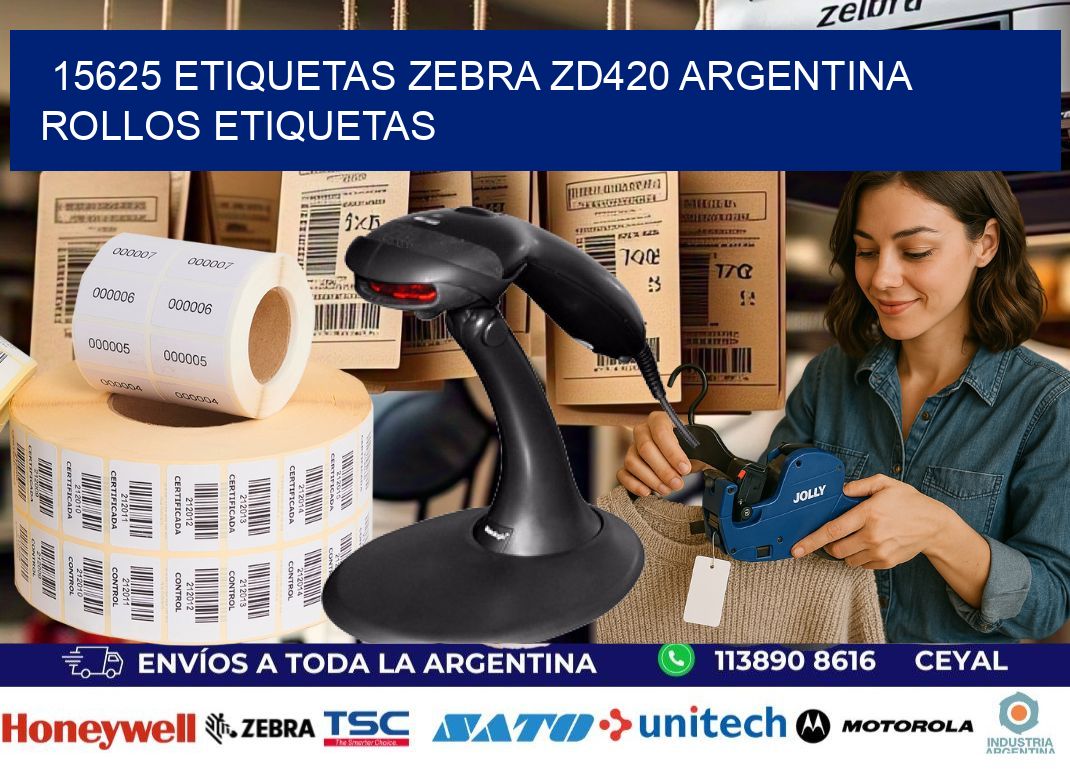 15625 etiquetas zebra zd420 argentina ROLLOS ETIQUETAS