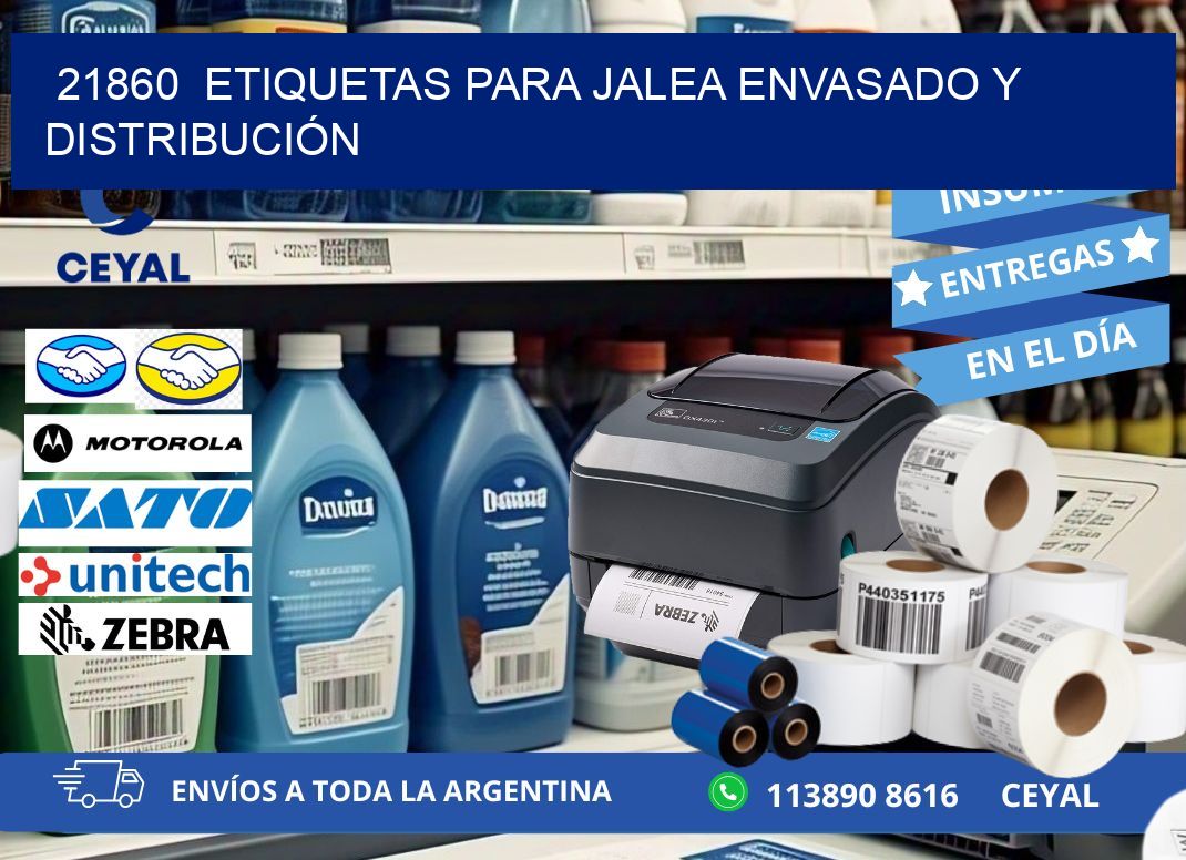 21860  ETIQUETAS PARA JALEA ENVASADO Y DISTRIBUCIÓN