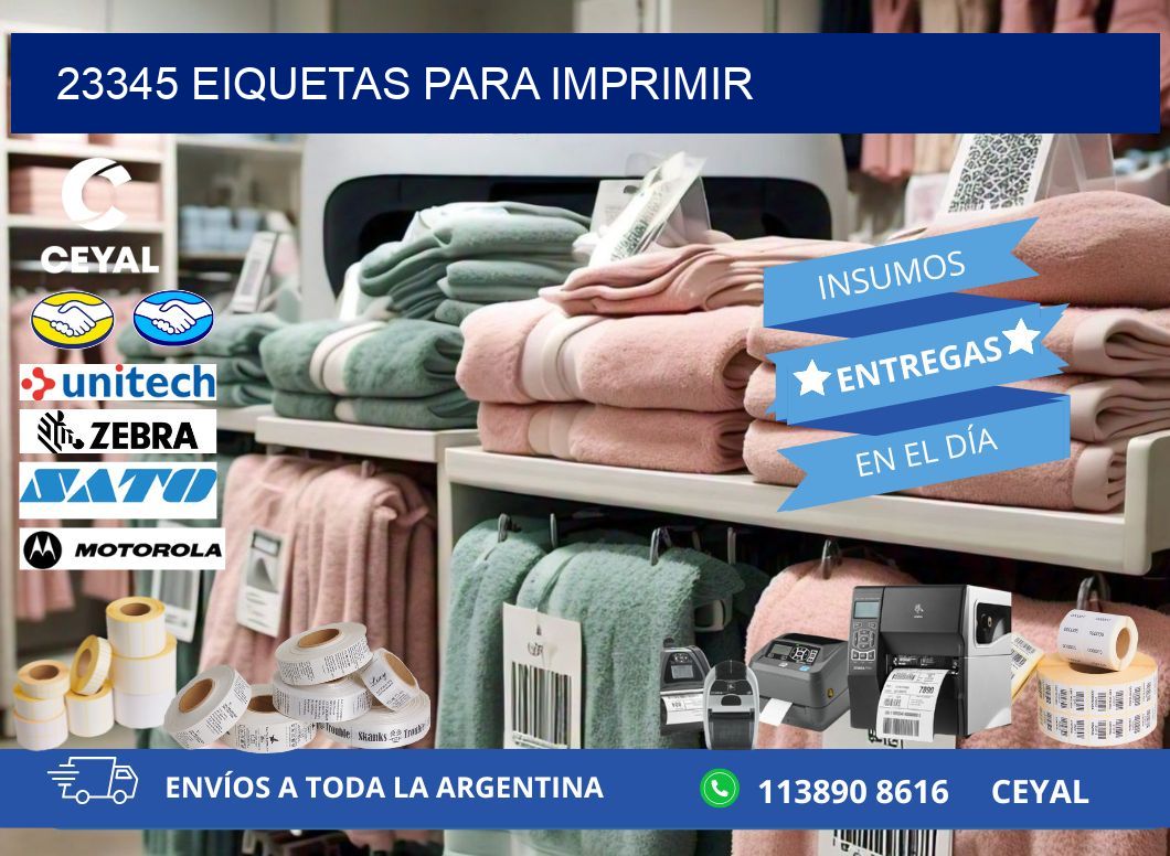 23345 EIQUETAS PARA IMPRIMIR
