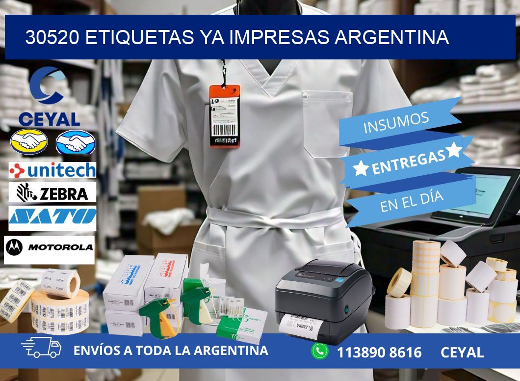 30520 ETIQUETAS YA IMPRESAS ARGENTINA