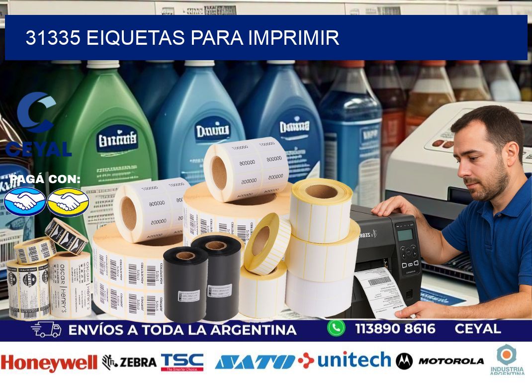 31335 EIQUETAS PARA IMPRIMIR