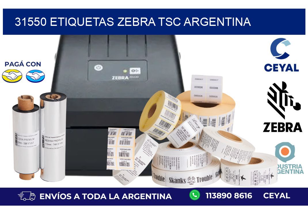 31550 etiquetas zebra tsc argentina