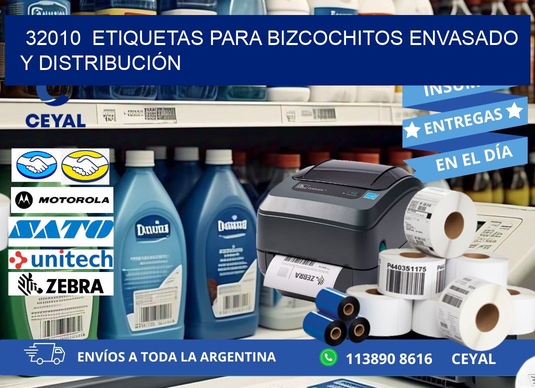 32010  ETIQUETAS PARA BIZCOCHITOS ENVASADO Y DISTRIBUCIÓN