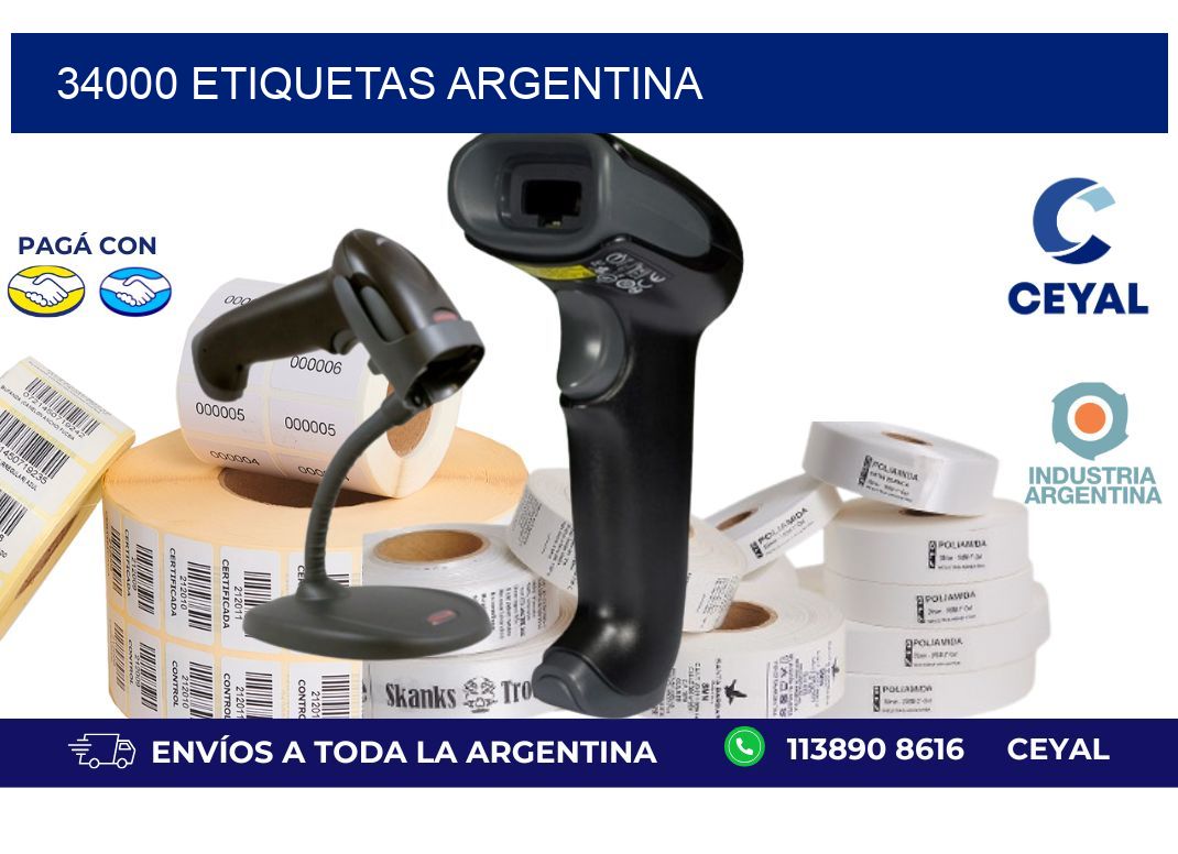 34000 etiquetas argentina