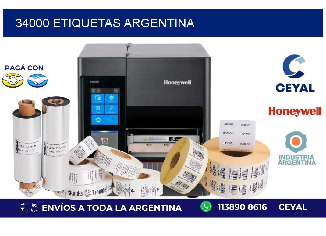 34000 etiquetas argentina