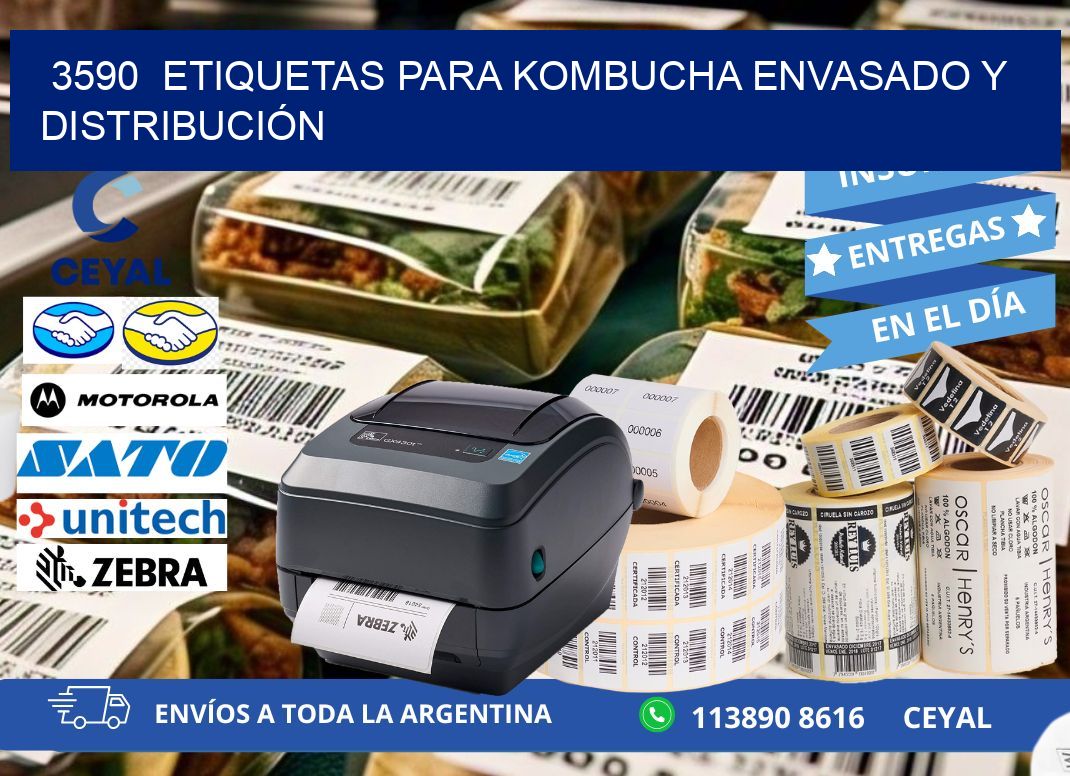 3590  ETIQUETAS PARA KOMBUCHA ENVASADO Y DISTRIBUCIÓN