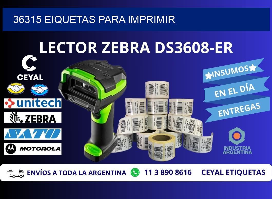 36315 EIQUETAS PARA IMPRIMIR