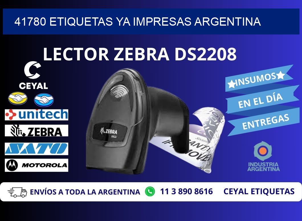 41780 ETIQUETAS YA IMPRESAS ARGENTINA