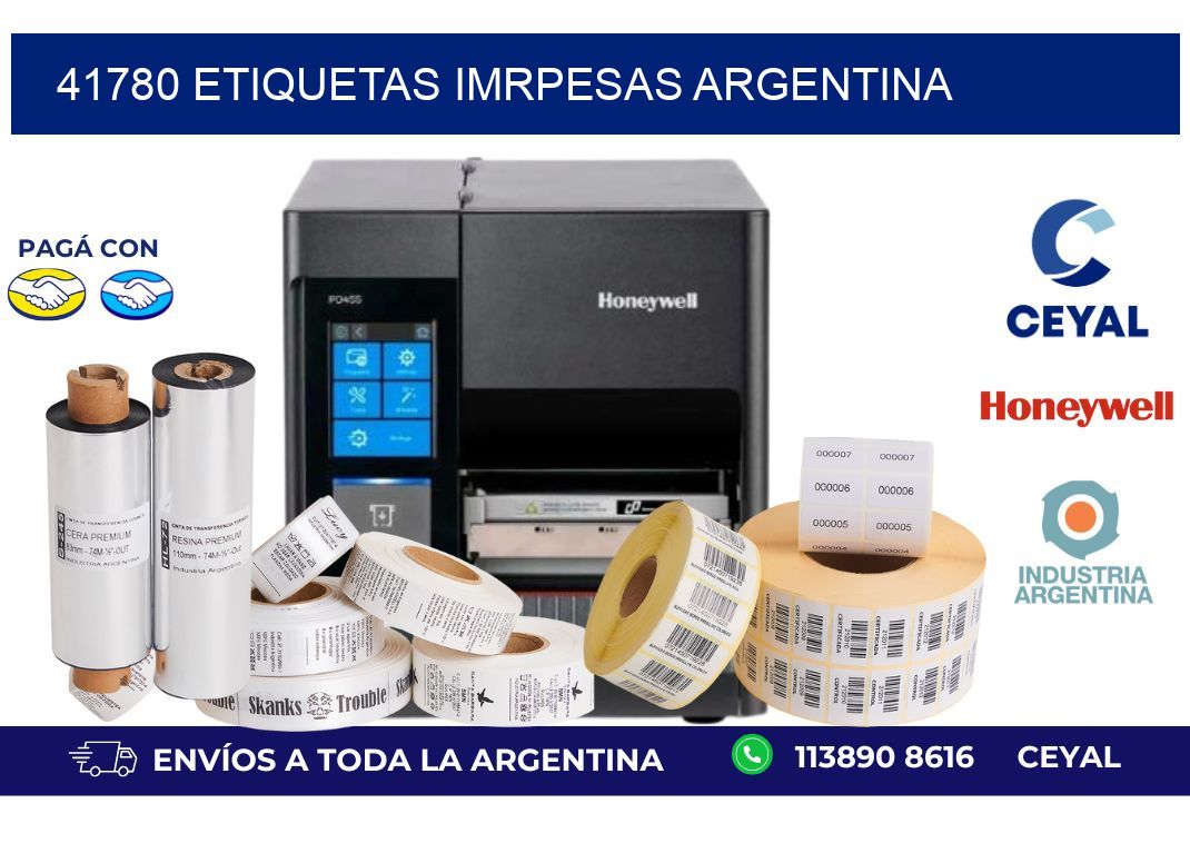 41780 etiquetas imrpesas argentina