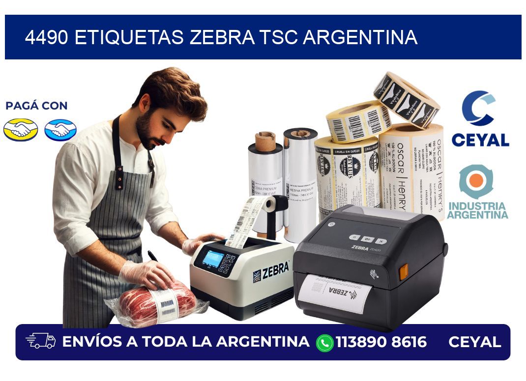 4490 etiquetas zebra tsc argentina