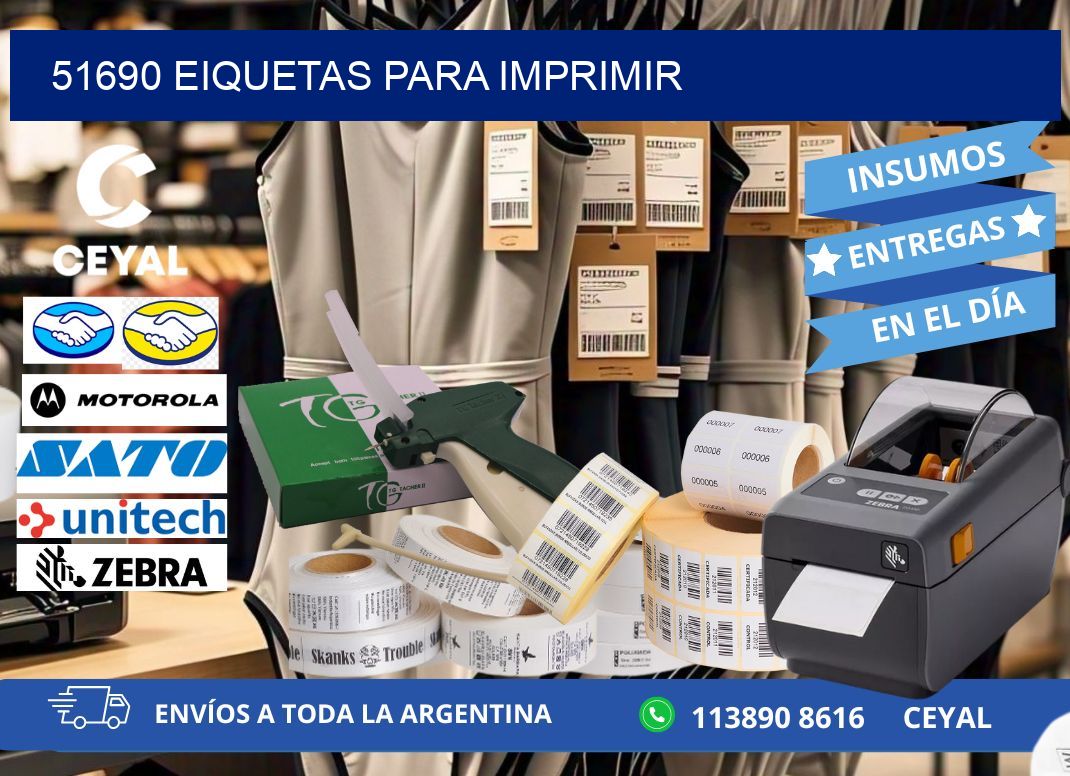 51690 EIQUETAS PARA IMPRIMIR