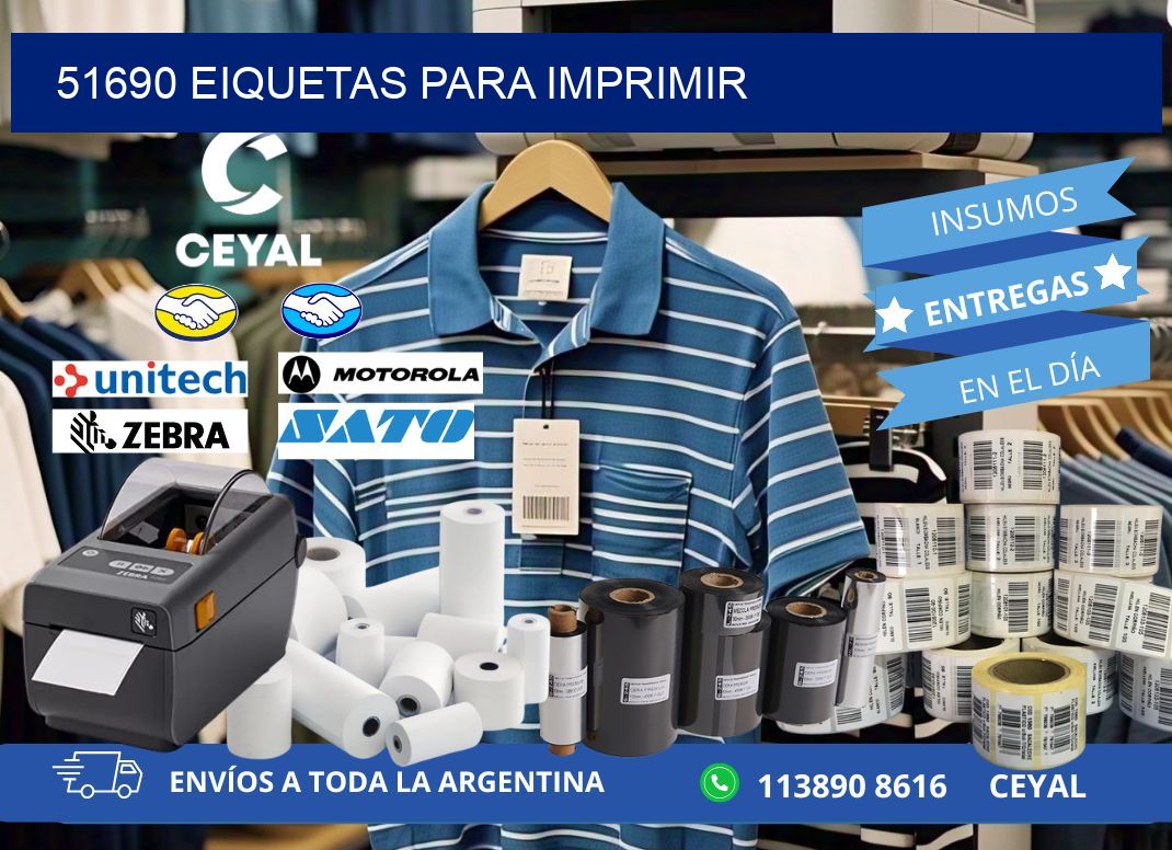 51690 EIQUETAS PARA IMPRIMIR