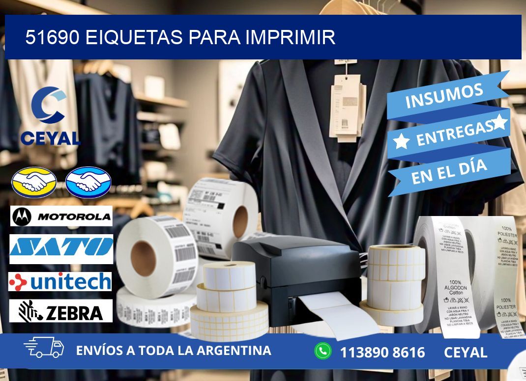 51690 EIQUETAS PARA IMPRIMIR