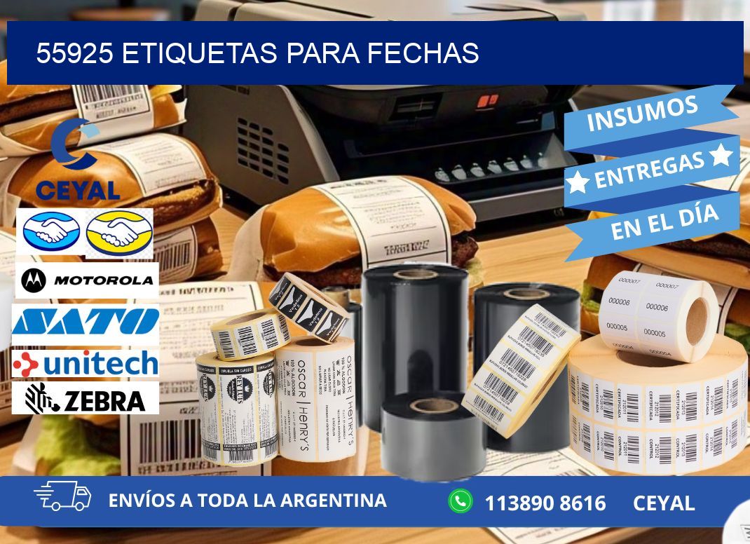 55925 ETIQUETAS PARA FECHAS