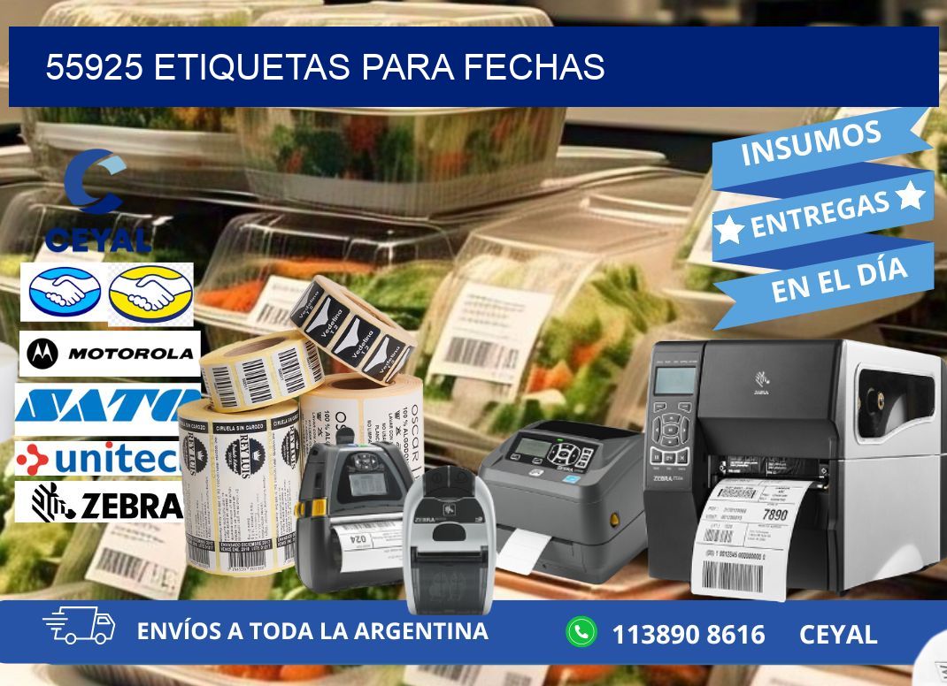 55925 ETIQUETAS PARA FECHAS