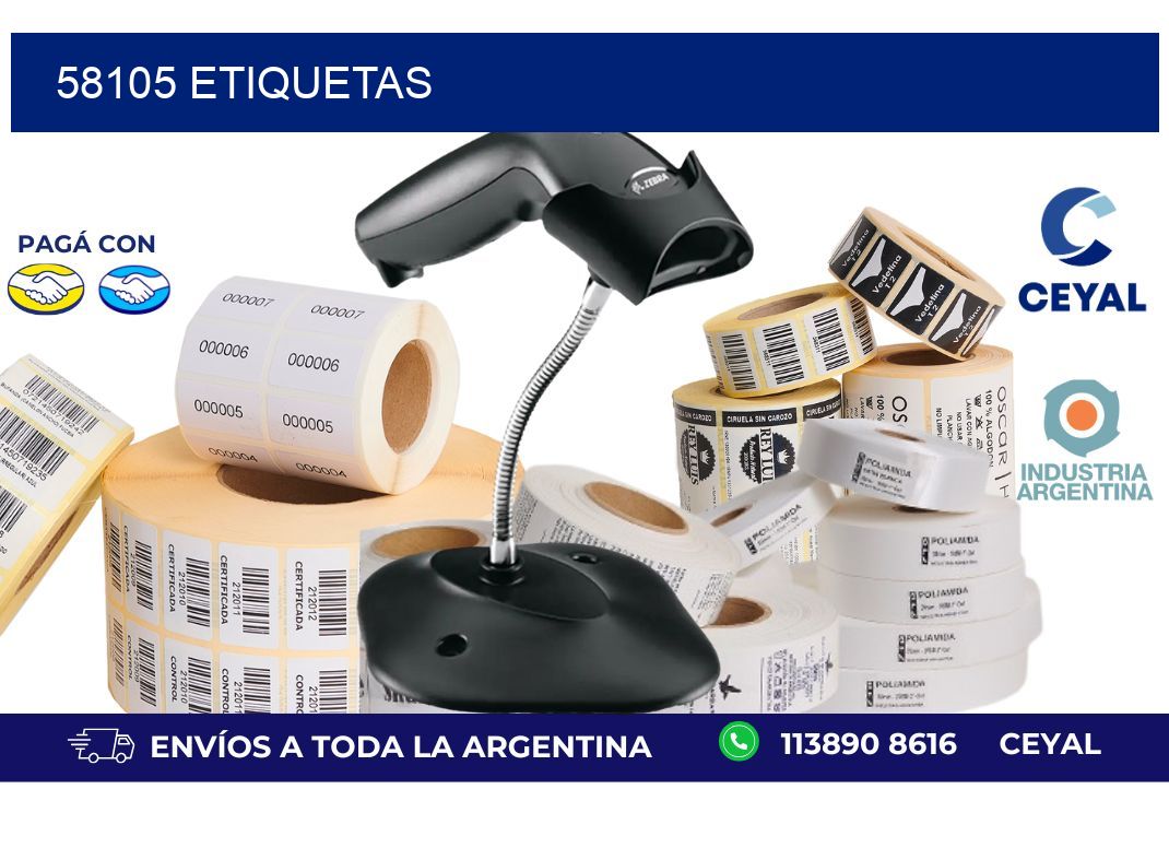 58105 ETIQUETAS
