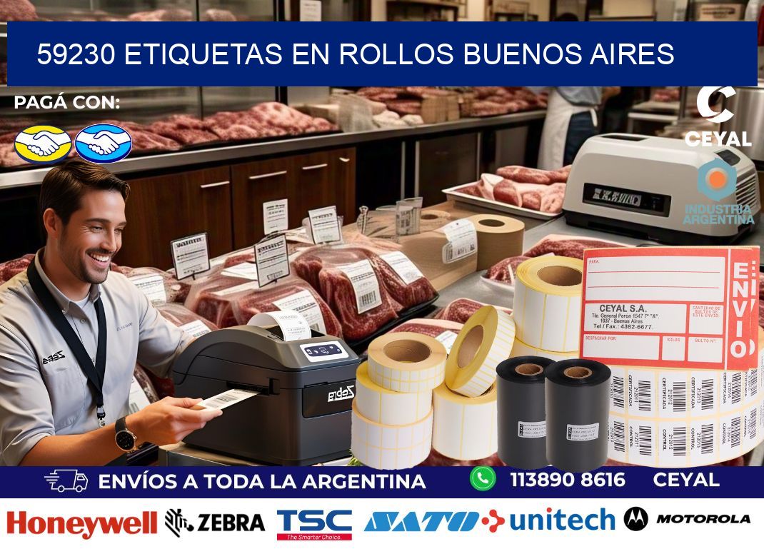 59230 ETIQUETAS EN ROLLOS BUENOS AIRES