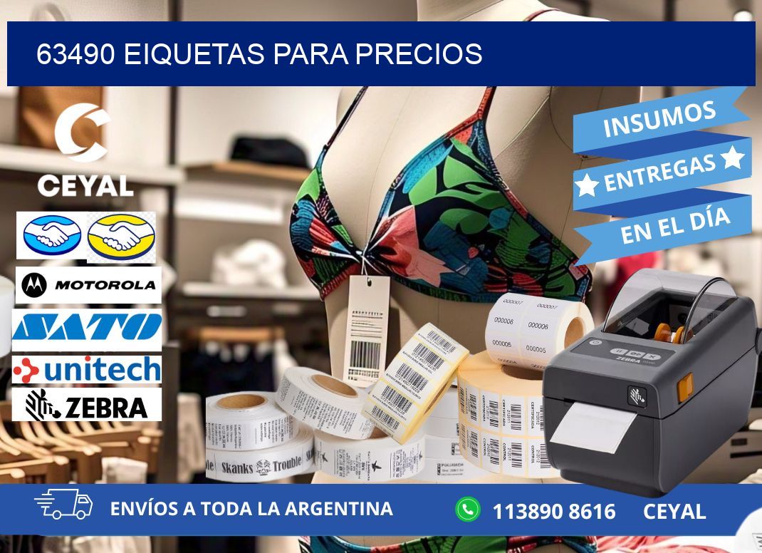 63490 EIQUETAS PARA PRECIOS
