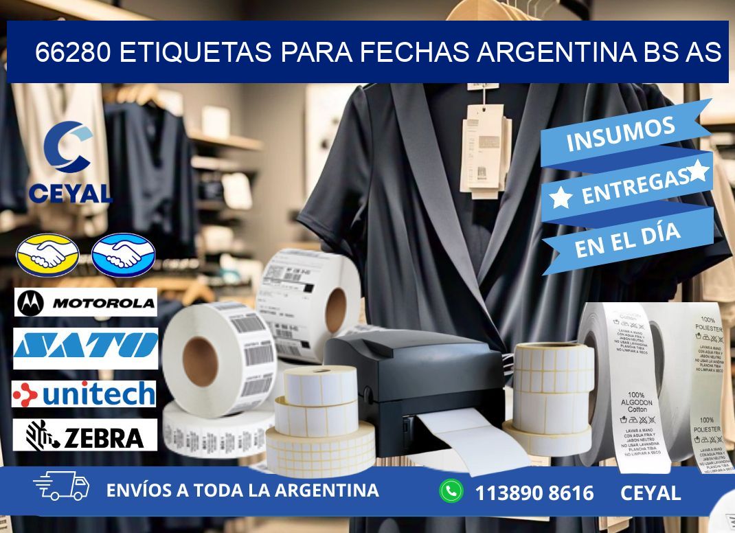 66280 ETIQUETAS PARA FECHAS ARGENTINA BS AS